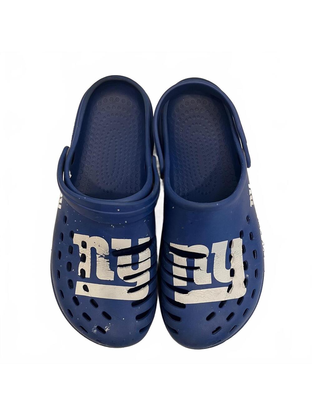 FOCO New York Giants NFL Blue Clog Slip Ons Mens 11/12 G Sporty Casual
